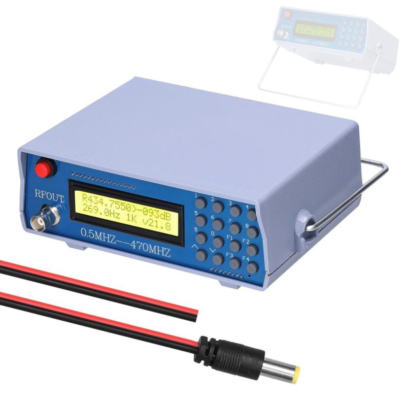 0.5M-470M Radio Frequency Signal Source Generator Practical Debugging Instrument Tester for Frequency Modulation Interphone Built-in 800Hz Tone Modulator  |   Other Instruments Measurement & Analysis Instruments Multicolor