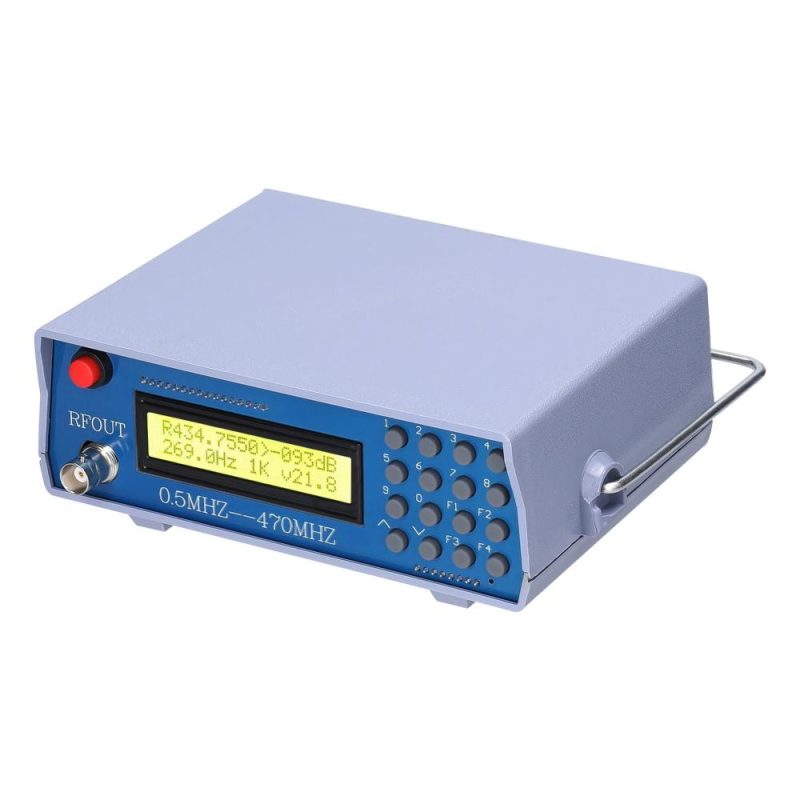 0.5M-470M Radio Frequency Signal Source Generator Practical Debugging Instrument Tester for Frequency Modulation Interphone Built-in 800Hz Tone Modulator  |   Other Instruments Measurement & Analysis Instruments Multicolor