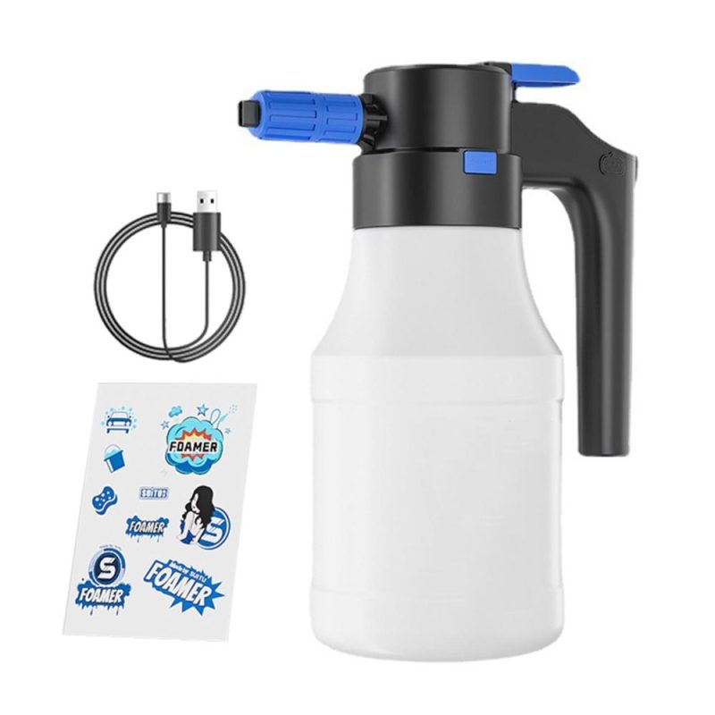 1.5L Electric Car Foam Sprayer Electric Pressurized Foam Sprayer for Car Washing with USB Rechargeable 2000mAh Cordless Pump Foam Sprayer for Car Washing Gardening Pet Grooming  |   Electrical Equipment & Supplies Electrical Equipment & Supplies Electrical Equipment & Supplies