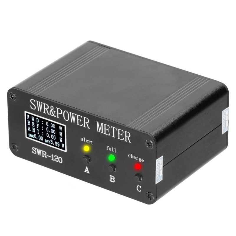 1.8MHz-50MHz 0.5W-120W Short Waves SWR and Power Watt Meter Chinese English Menu Switchable Type-C Charging Interface  |   Other Instruments Measurement & Analysis Instruments Black