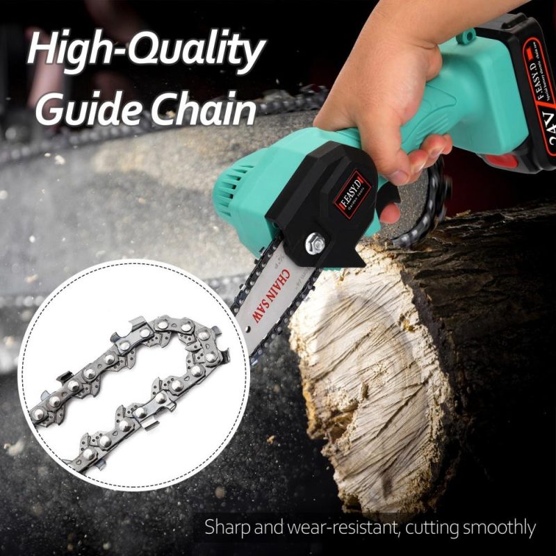 1 PCS 4 Inch Mini Steel Chainsaw Chains Electric Chainsaws Accessory Chains Replacement  |   Power Tool Parts Power & Electrical Tools Black