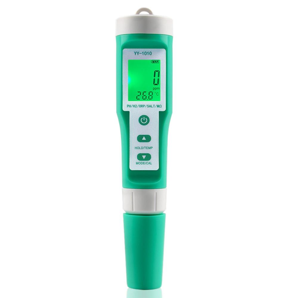 10 in 1 PH/EC/TDS/ORP/H2/Fertile/Salinity/S.G/MΩ/Temp Water Quality Meter Digital Multifunction Tester For Aquariums  |   Water quality analysis equipment Measurement & Analysis Instruments Green