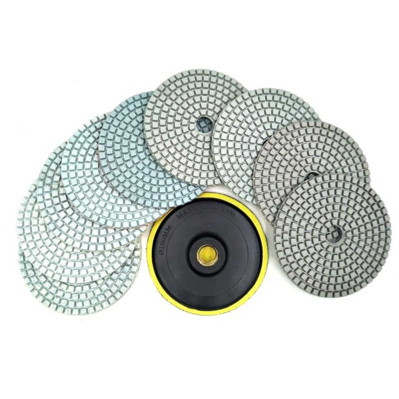 10 Piece Set Diamond Polishing Pads 4 inch Wet/Dry Granite Stone Concrete Marble  |   Others Hardware & Gadgets Others