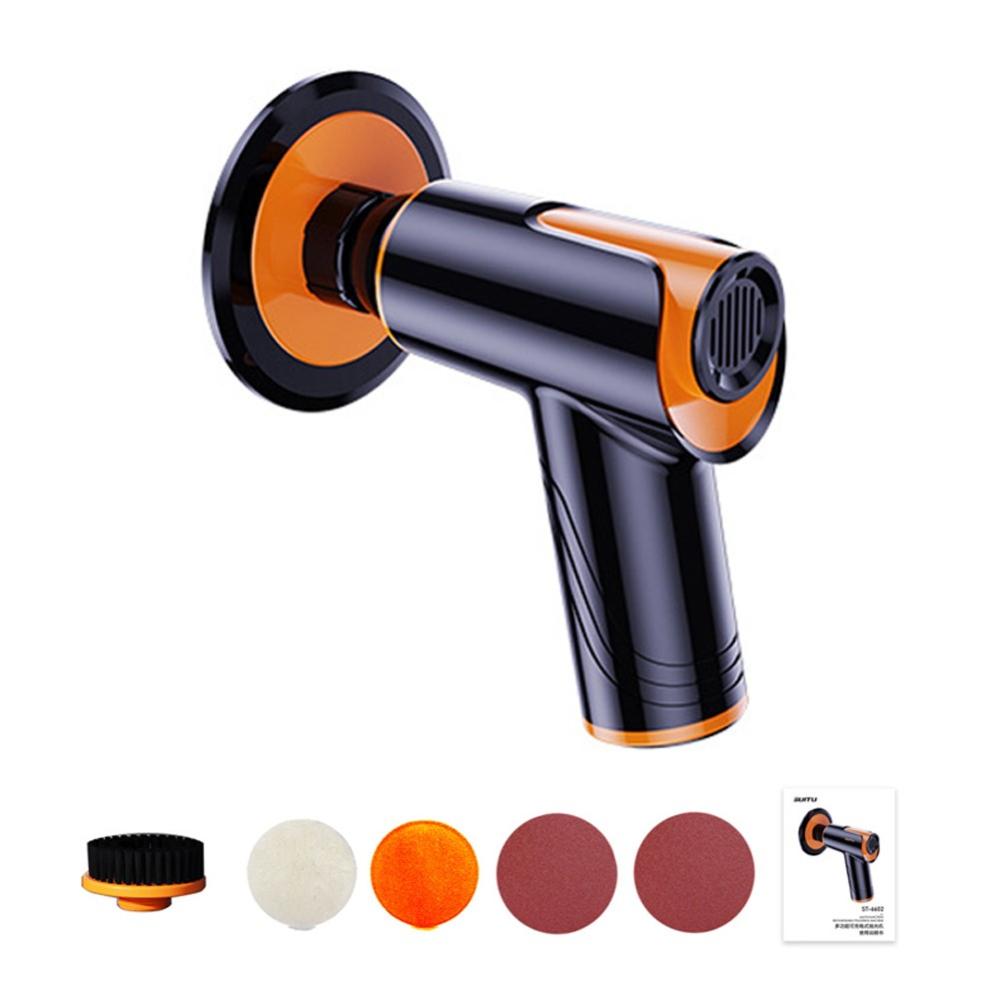 100W 1800rpm Multifunctional Cordless Car Polishing Waxing Machine Portable Car Waxing Tool Two Speed Adjustable  |   Power Tool Parts Power & Electrical Tools Black & Orange