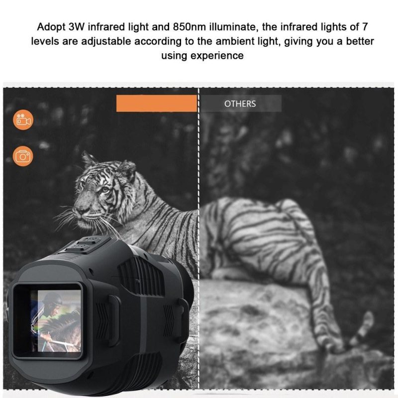 1080P Portable Monocular Infrared Night-Visions Device Day Night Use Photo Video Taking 5X Digital Zoom 300M Full Dark Viewing Distance for Outdoor Hunt Boating Journey  |   Microscopes & Endoscope Measurement & Analysis Instruments Microscopes & Endoscope