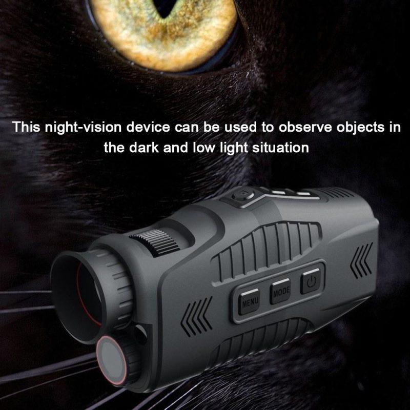 1080P Portable Monocular Infrared Night-Visions Device Day Night Use Photo Video Taking 5X Digital Zoom 300M Full Dark Viewing Distance for Outdoor Hunt Boating Journey  |   Microscopes & Endoscope Measurement & Analysis Instruments Microscopes & Endoscope