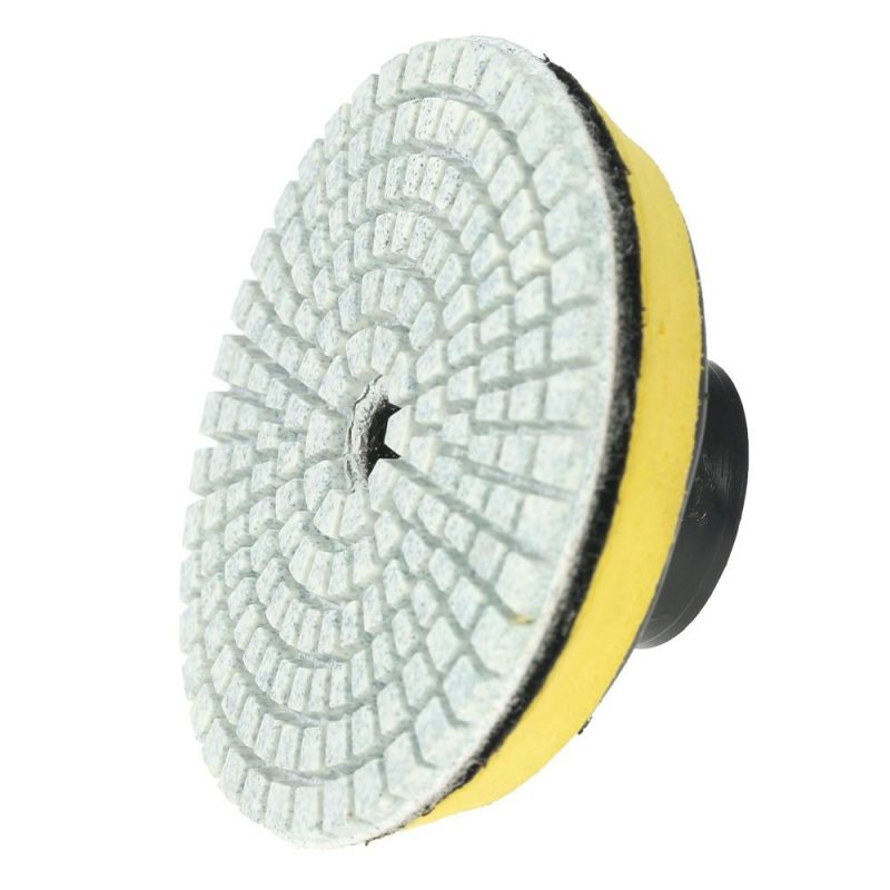 10pcs 3″ Diamond Flexible Wet Polishing Pads Grinding Disc + 1pc Backing Pad for Granite Marble Stone Ceramic Tile Concrete  |   Buffing Pad Power & Electrical Tools Buffing Pad