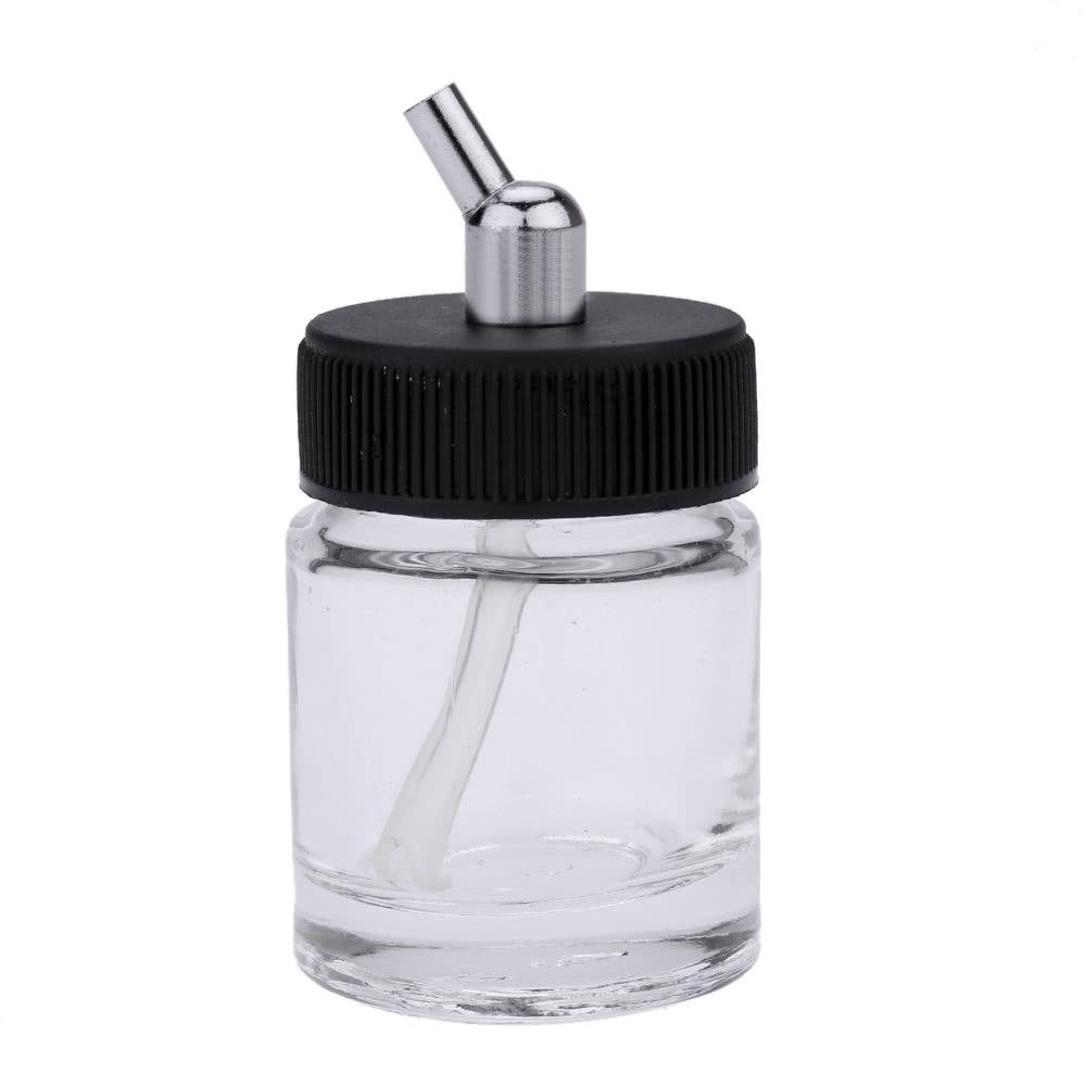 10PCS Airbrush Glass Bottles Air Brush Bottle (Jars) with 30° Angle Adapter Lid Assembly Using on Dual-Action Airbrushes  |   Others Hardware & Gadgets Black