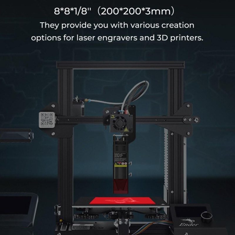 10pcs Creality 8x8x1/8inch Three Colors Transparent Acrylic Sheets  |   Laser Equipment Laser Equipment Laser Equipment