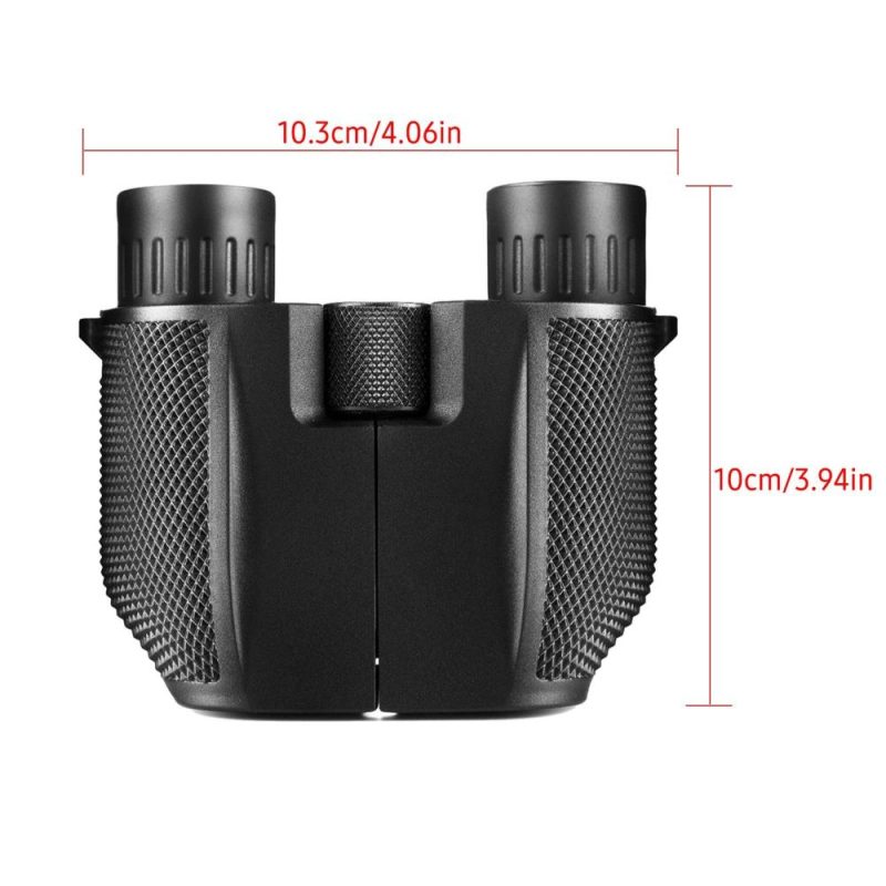 10X25 Mini Binoculars for Adults and Kids with Weak Light Night View BAK4 Prism Waterproof Binoculars for Bird Watching Travel Concerts Hiking  |   Microscopes & Endoscope Measurement & Analysis Instruments Black