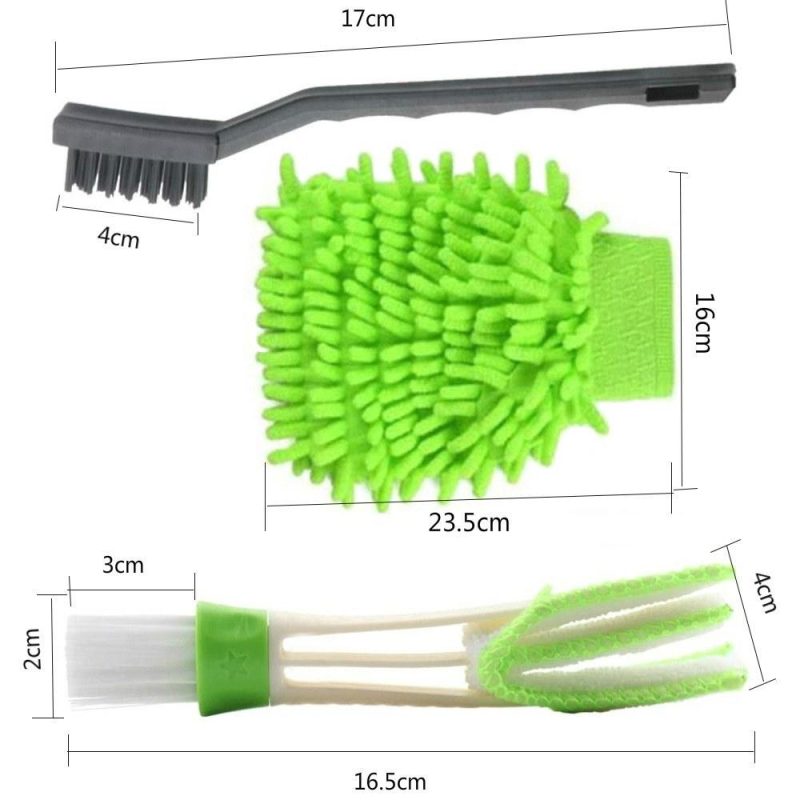 11 Pcs Car Cleaner Brush Set Including Premium Detail Brush,Wire Brush and Car Wash Mitt,Automotive Air Conditioner Brush,Auto Detailing Brush for Cleaning Wheels,Interior,Exterior,Leather  |   Others Hardware & Gadgets Others