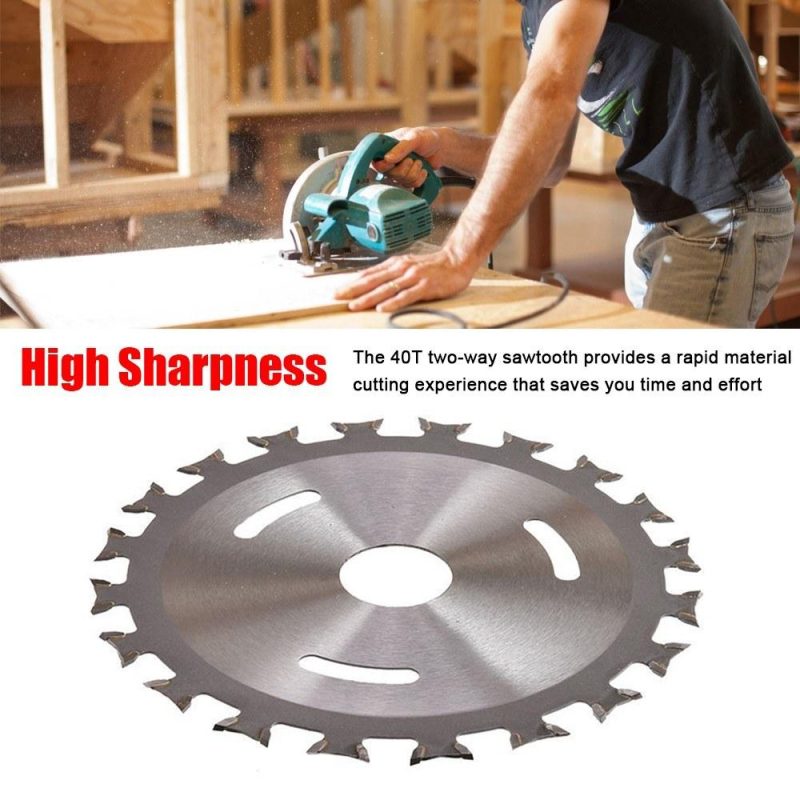 110mm Diameter 20mm Bore 40T Multifunctional Wood Cutting Disc 1.8mm Thin Woodboard Cutting Disc Alloy Steel Sawblade  |   Power Tool Parts Power & Electrical Tools Power Tool Parts