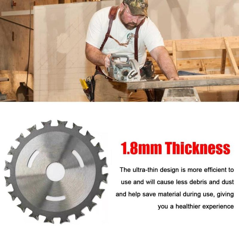 110mm Diameter 20mm Bore 40T Multifunctional Wood Cutting Disc 1.8mm Thin Woodboard Cutting Disc Alloy Steel Sawblade  |   Power Tool Parts Power & Electrical Tools Power Tool Parts