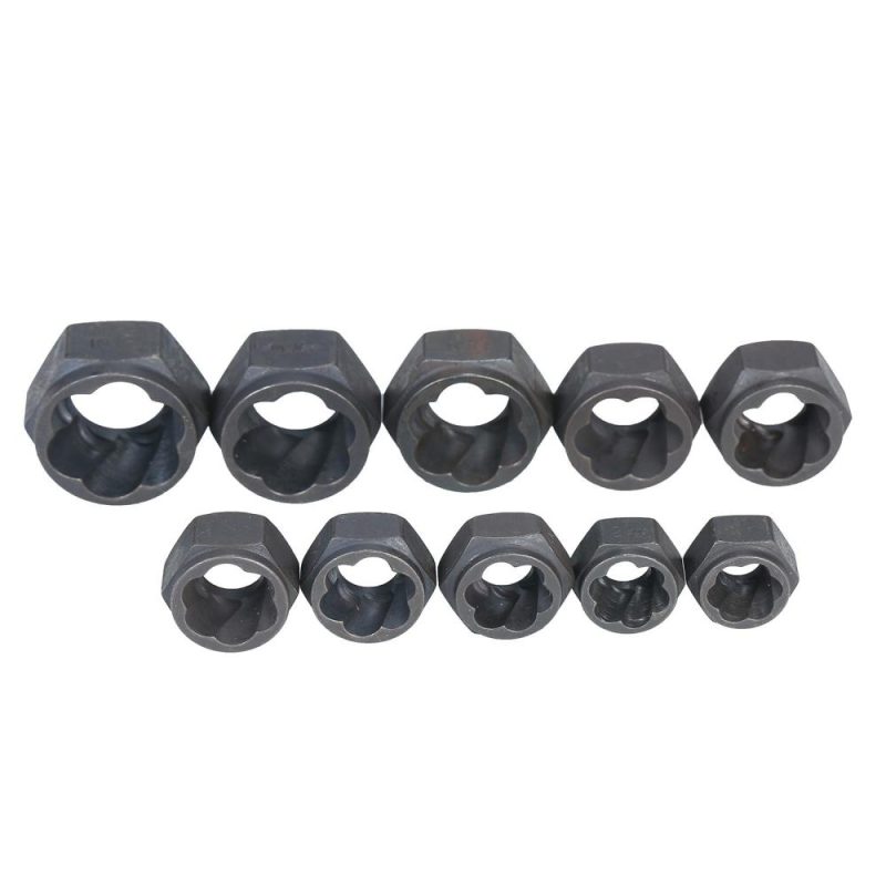 11Pcs Impact Bolt Nut Remover Set Nut Extractor Twist Socket 9-19MM Locking Wheel Metric Bolt Remover Tool Set  |   Hardware & Accessories Hardware & Accessories Hardware & Accessories