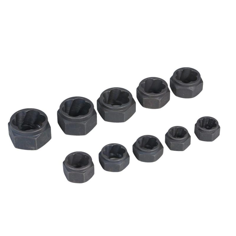 11Pcs Impact Bolt Nut Remover Set Nut Extractor Twist Socket 9-19MM Locking Wheel Metric Bolt Remover Tool Set  |   Hardware & Accessories Hardware & Accessories Hardware & Accessories