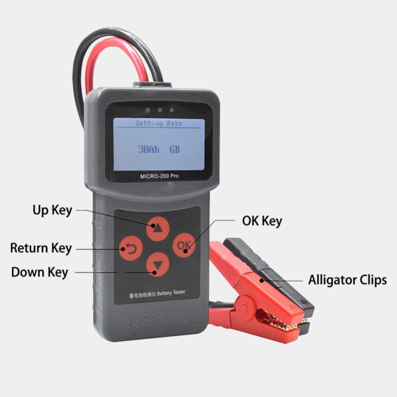 12-Voltage Car Motorcycle Battery Tester Digital Battery Analyzer Micro-200 Pro Motorcycle Automotive Car Diagnostic Tool  |   Others Hardware & Gadgets Others