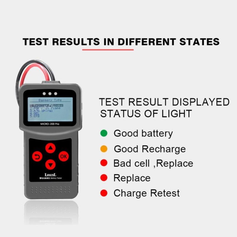 12-Voltage Car Motorcycle Battery Tester Digital Battery Analyzer Micro-200 Pro Motorcycle Automotive Car Diagnostic Tool  |   Others Hardware & Gadgets Others