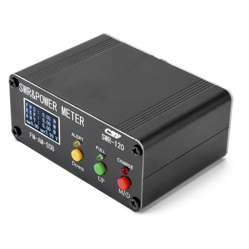 120W SWR Digital Power Standing Wave Meter 1.8-54MHz Shortwave Meter FM AM SSB Modes Power Meter Support SWR/Power Adjustable & High SWR Alarm Function  |   Other Instruments Measurement & Analysis Instruments Black