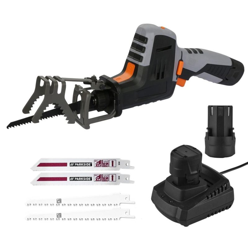 12V Cordless Reciprocating Saw 2500RPM Handheld Electric Saw with 2 PCS 1.5Ah Battery Fast Charger 4 PCS Saw Blades  |   Electrical Equipment & Supplies Electrical Equipment & Supplies Electrical Equipment & Supplies