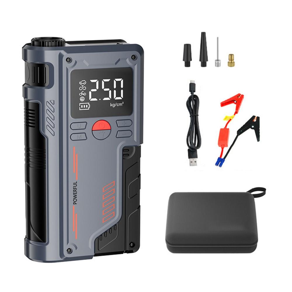 14.8V Tire Inflator Car Emergency Power Jump Starter 1000A Peak 10000mAh Air Pump Battery Booster Device Up to 4.0L Gas/2.5L Diesel Engines Portable Power Bank with Storage Bag  |   Electrical Equipment & Supplies Electrical Equipment & Supplies Electrical Equipment & Supplies