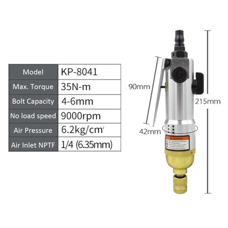 1/4″ Pneumatic Air Screwdriver Straight Hand Industrial 9000rpm Reversible Screw Driver  |   Screwdriver & Screwdriver Set Professional Tools Screwdriver & Screwdriver Set