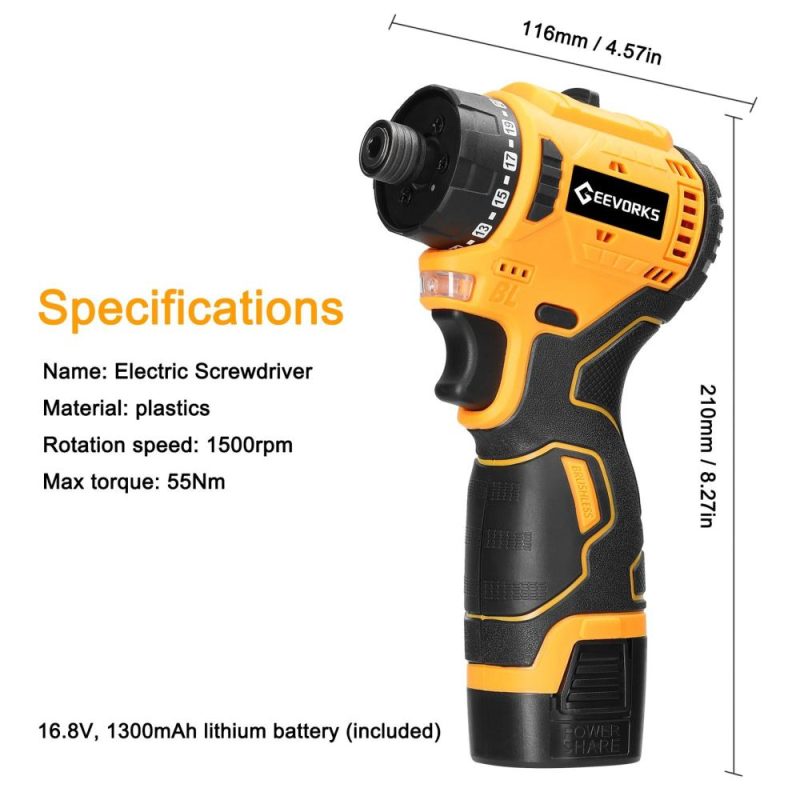 16.8V Lithium Screwdriver 55Nm Torque Multifunctional Repairing Tool Kit Electric Screw Driver for Mobilephones Computers Home Appliances  |   Others Others Others