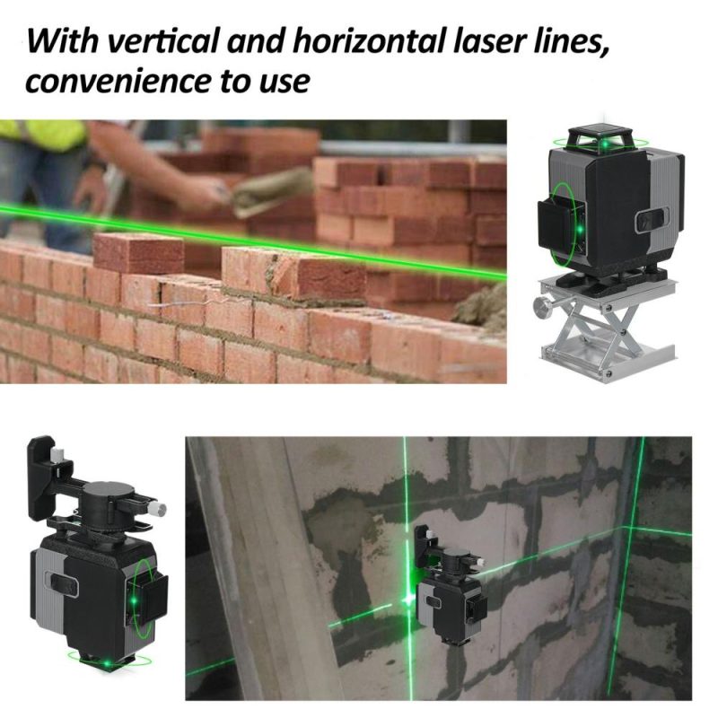 16 Lines Green Laser Level 4×360° 4D Green Cross Line Professional Laser for Construction Two 360° Vertical and Two 360° Horizontal Laser Level with Remote Controller  |   Other Instruments Measurement & Analysis Instruments Other Instruments