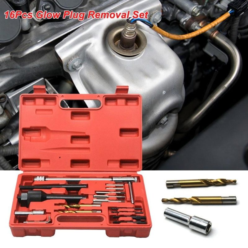 16Pcs Glow Plug Removal Set 8mm 10mm Damaged Extractor Tool Kit  |   Others Hardware & Gadgets Others