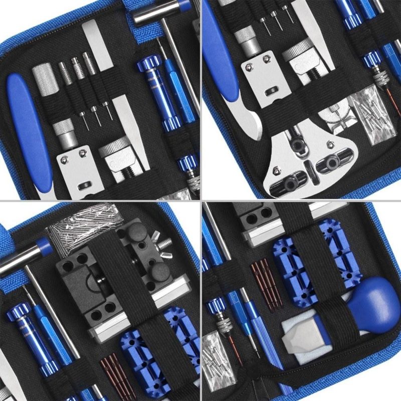 185pcs Watch Repairing Tools Set Watch Maintenance Kit Watches BackCase Opener Watch Battery Change Tool Professional Watchmaker Kit  |   Repair Parts & Accessories Hardware & Gadgets Black