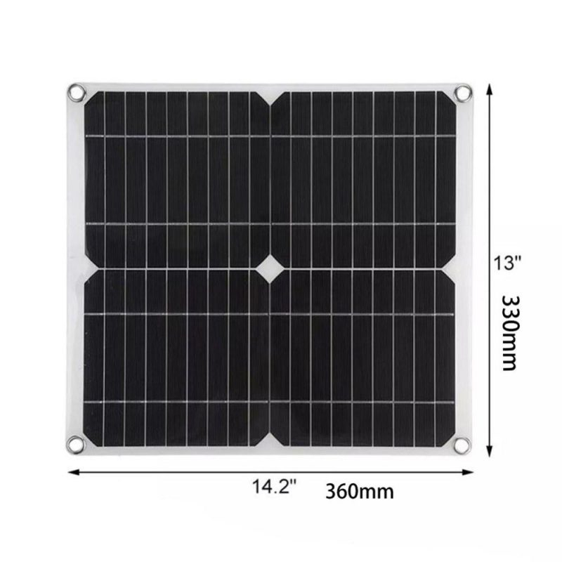 18V 25W Monocrystalline Solar Panel Kit Dual USB Cellphone Recharger Outdoor Camping Waterproof with 12/24V 60A PWM Solar Controller  |   Other Nature Element Measurements Measurement & Analysis Instruments Other Nature Element Measurements