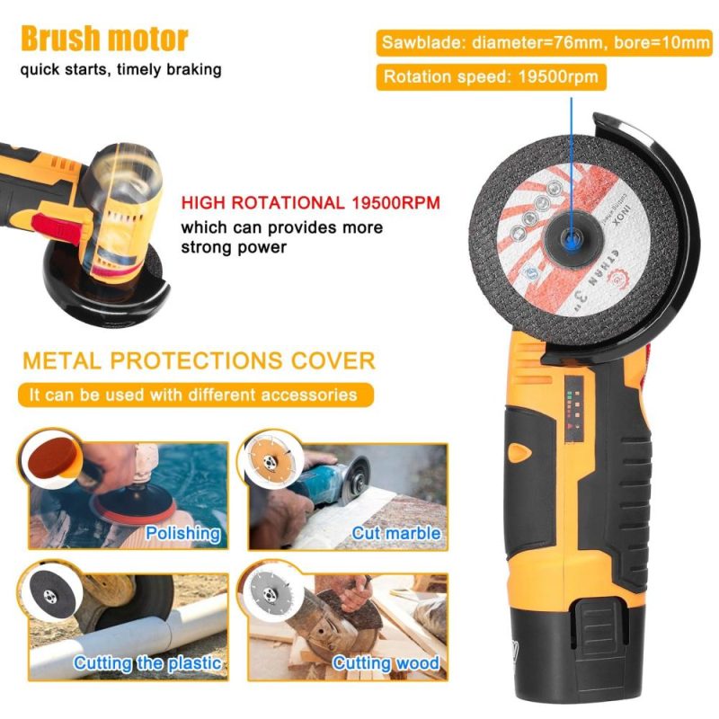 19500rpm Electric Grinding Machine Handheld Multifunctional Mini Grinder for Cutting Polishing Ceramic Tile Wood Stone  |   Electrical Equipment & Supplies Electrical Equipment & Supplies Electrical Equipment & Supplies