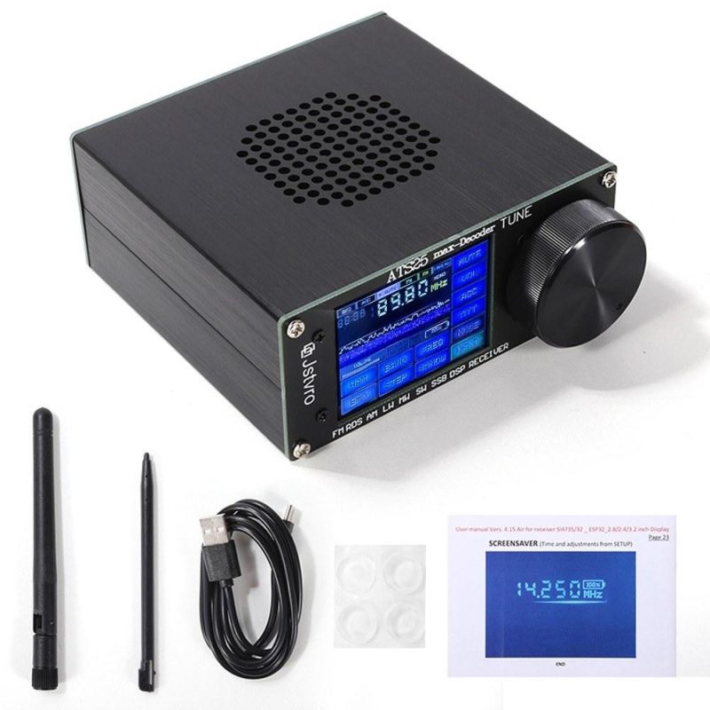 2.4-inch Touched Screen Radio Receiver Full Band Radio Receiver Decoding Function WiFi Function Radio Receiver Multifunctional Radio Receiver  |   Other Instruments Measurement & Analysis Instruments Black