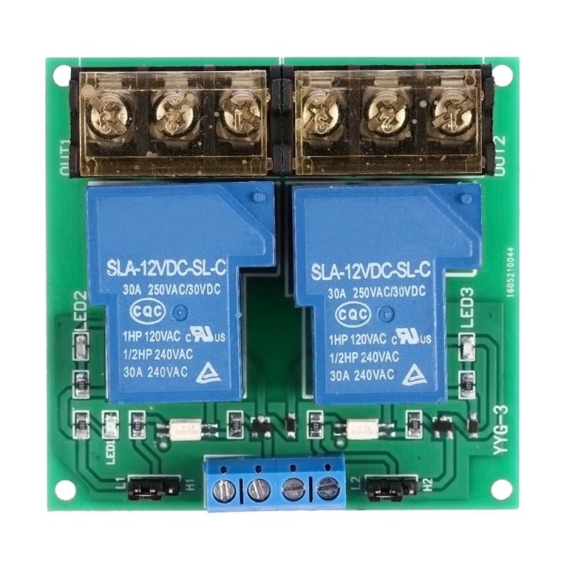 2-Channel DC 12V 30A Relay Board Module  |   Modules Modules Modules