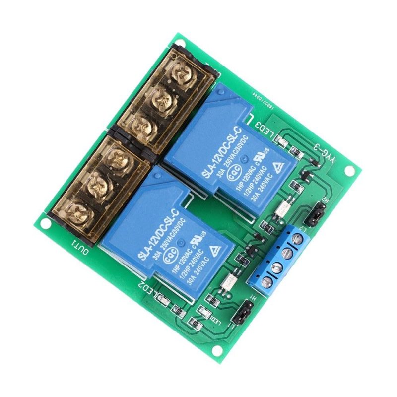 2-Channel DC 12V 30A Relay Board Module  |   Modules Modules Modules