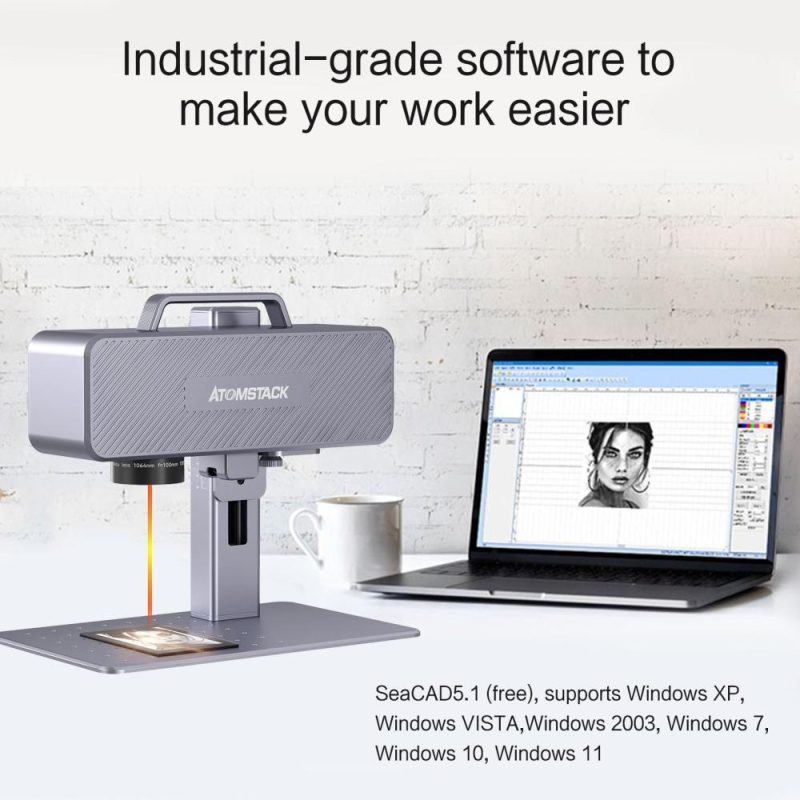 2 IN 1 ATOMSTACK M4 Infrared Laser Engraving Marking Machine with Rotating Optical Len  |   Laser Equipment Laser Equipment Laser Equipment