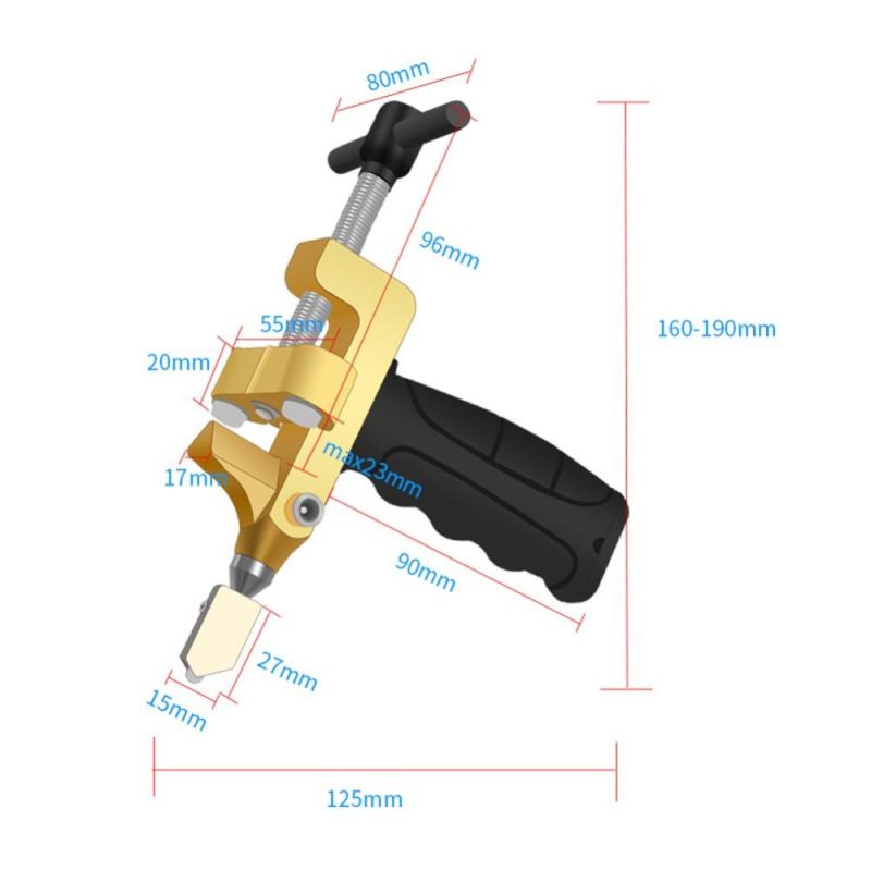 2 In 1 Cutter Opener Handheld Portable Manual Ceramic Tile Cutter Ceramic Tile Cutting Tool Multifunctional Utility Glass Tile Opener Quick Tile Cutting Hand Tool  |   Others Hardware & Gadgets Others