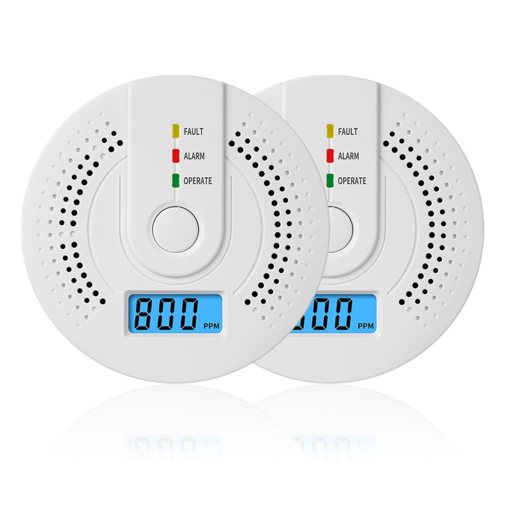 2 Packs Carbon Monoxide Detectors Battery Operated CO Alarm Detector Monitor with LCD Digital Display for House Kitchen Restaurant Hotel Office – Batteries NOT Included  |   Gas detection equipment Gas detection equipment Gas detection equipment