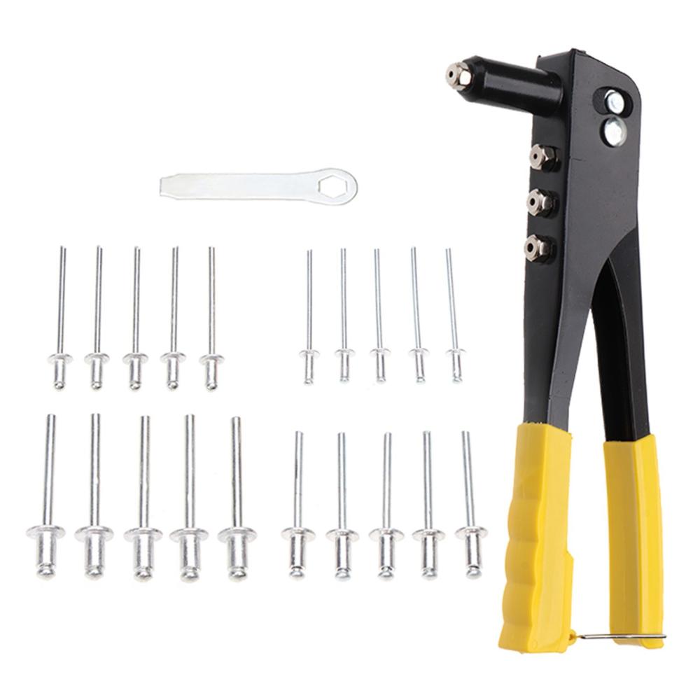 200Pcs Heavy Duty Riveter Set Hand 2.4/3.2/4.0/4.8mm Rivet G-un Kit Set Aluminum Rivets Assortment Tool for P-lastic Metal Leather Vehicle  |   Others Hardware & Gadgets Others