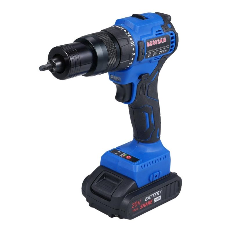 20V Cordless Rivet Machine with 2.0Ah Battery, 2-in-1 Electric Rivet Nut Kit with Memory Mode and Brushless Motor,   Automatic Blind Rivet Machine Tool for Rivets(M3-M10)  |   Electrical Equipment & Supplies Electrical Equipment & Supplies Electrical Equipment & Supplies