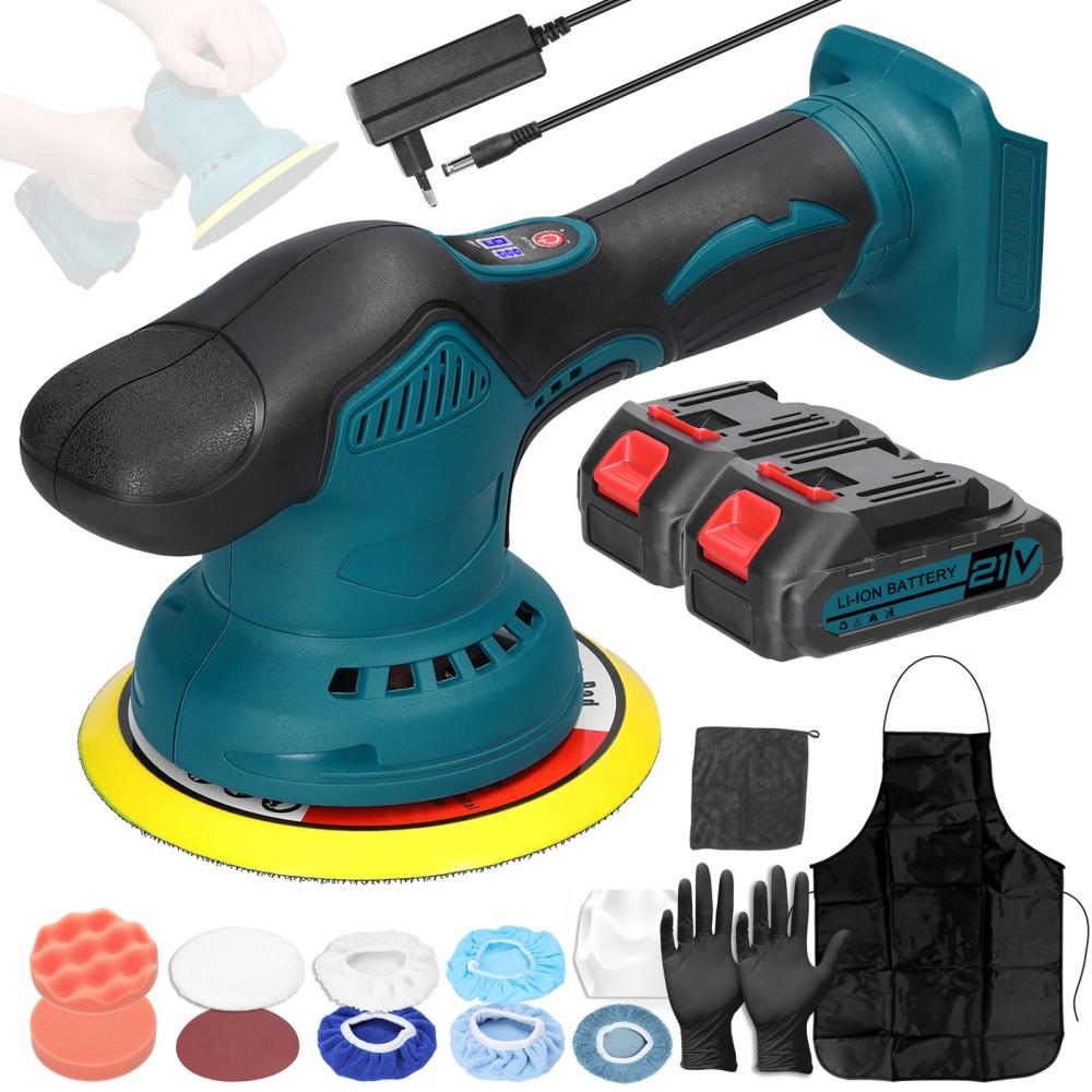 21V Cordless Car Polisher 6 Gears of Speeds Adjustable Electric Auto Polishing Machine Multifunctional Home Cleaning Metal Waxing Wood Sanding Rust Removal Machine  |   Electrical Equipment & Supplies Electrical Equipment & Supplies Electrical Equipment & Supplies