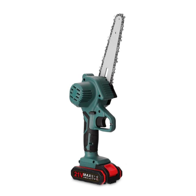 21V Two Battery Portable Mini Electric Pruning Saw Rechargeable Small Wood Spliting Chainsaw One-handed Woodworking Tool for Garden Orchard Branch Clip  |   Electrical Equipment & Supplies Electrical Equipment & Supplies Electrical Equipment & Supplies