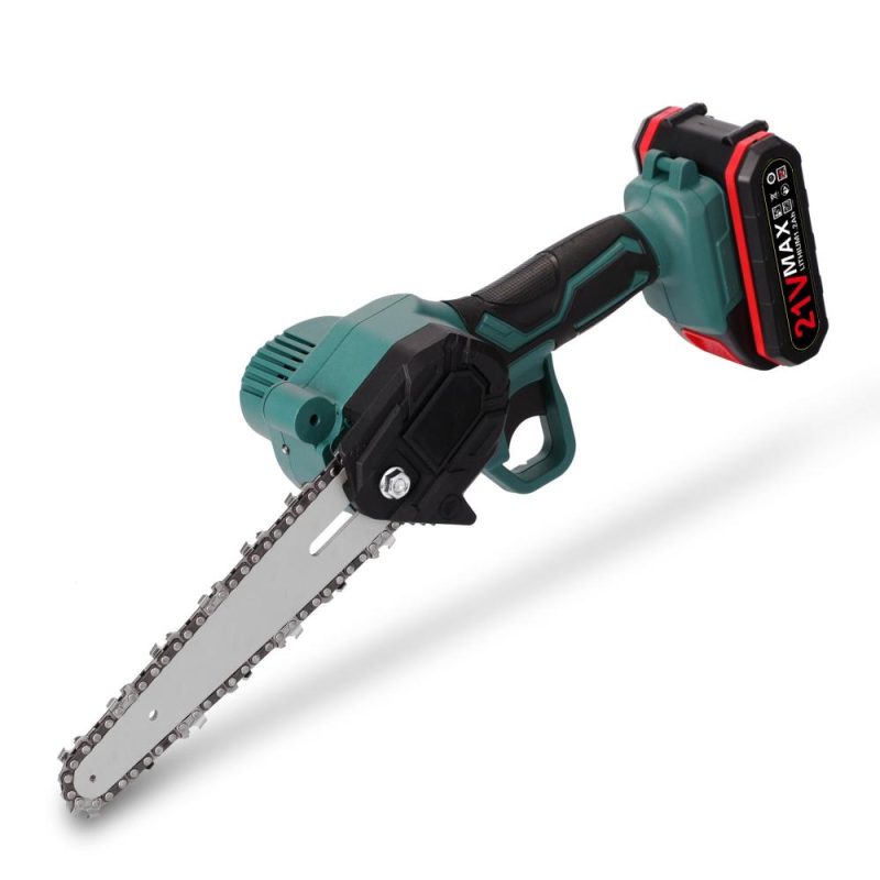 21V Two Battery Portable Mini Electric Pruning Saw Rechargeable Small Wood Spliting Chainsaw One-handed Woodworking Tool for Garden Orchard Branch Clip  |   Electrical Equipment & Supplies Electrical Equipment & Supplies Electrical Equipment & Supplies