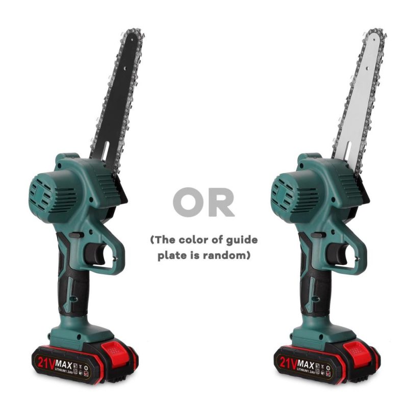 21V Two Battery Portable Mini Electric Pruning Saw Rechargeable Small Wood Spliting Chainsaw One-handed Woodworking Tool for Garden Orchard Branch Clip  |   Electrical Equipment & Supplies Electrical Equipment & Supplies Electrical Equipment & Supplies