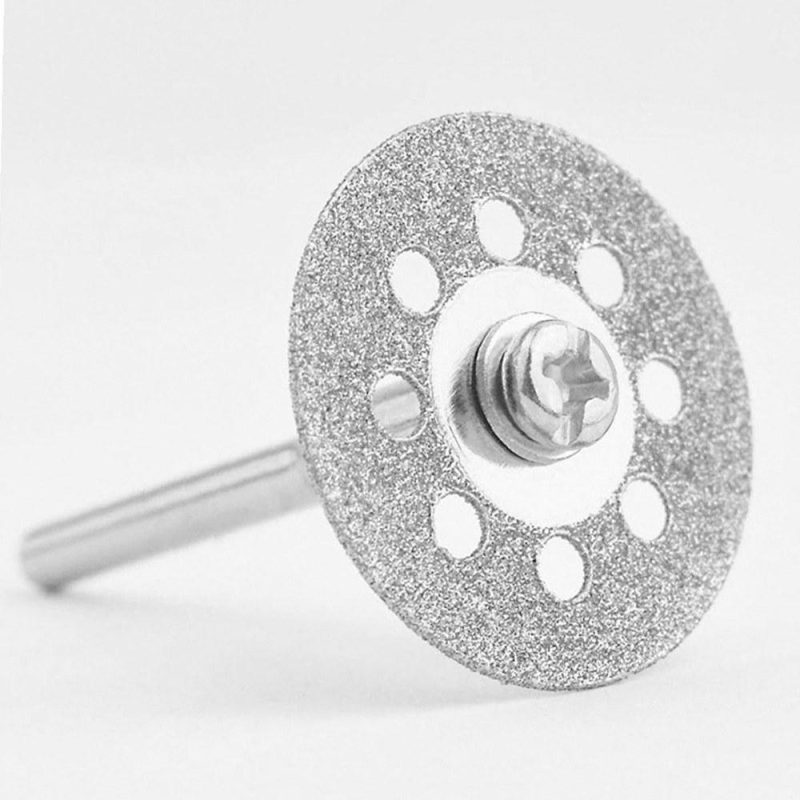 24pcs Diamond Cutting Wheels 22mm Diameter Cut Off Discs with 4pcs 3mm Mandrels Replacement for Dremel Rotary Tools  |   Power Tool Parts Power & Electrical Tools Power Tool Parts