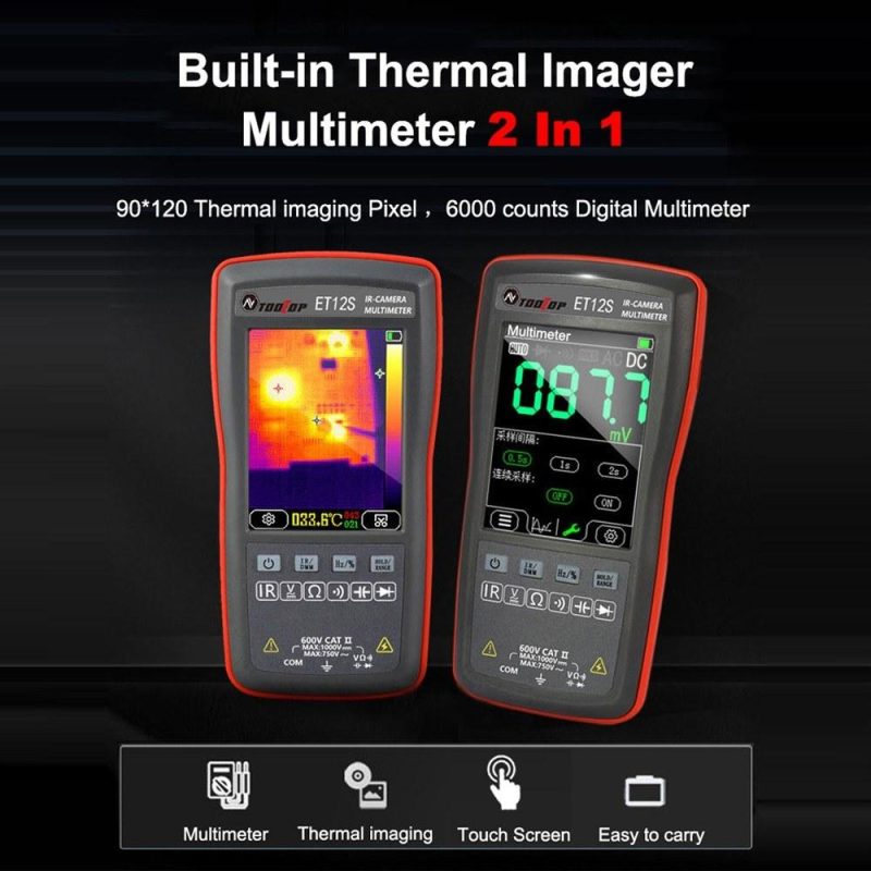 2in1 Digital Thermal Imager Multimeter 2.8inch Color Display 24*32 Thermal Imaging Pixel 6000 Counts Multimeter  ET11S  |   Digital Multimeters & Oscilloscopes Digital Multimeters & Oscilloscopes Digital Multimeters & Oscilloscopes