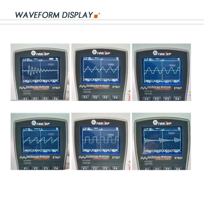 2in1 Oscilloscope Multimeter Digital LCD Display Handheld Oscope Meter 40Mhz Bandwidth 120MSPS Sampling Rate Data Storage Function for DIY and Electronic Test  |   Digital Multimeters & Oscilloscopes Digital Multimeters & Oscilloscopes Black