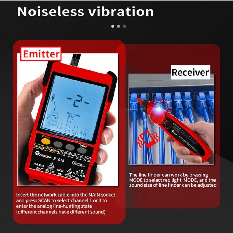 2in1 Portable Network Cable Tester Multimeter with Backlight LCD Display  |   Digital Multimeters & Oscilloscopes Digital Multimeters & Oscilloscopes Digital Multimeters & Oscilloscopes