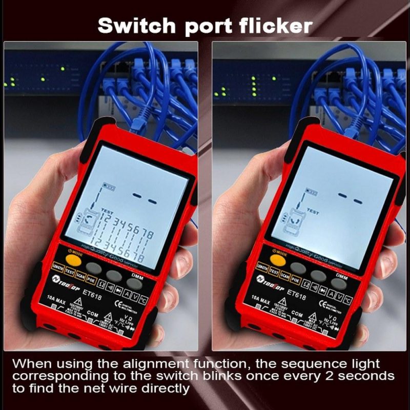 2in1 Portable Network Cable Tester Multimeter with Backlight LCD Display  |   Digital Multimeters & Oscilloscopes Digital Multimeters & Oscilloscopes Digital Multimeters & Oscilloscopes