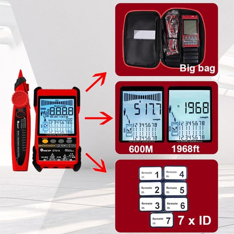 2in1 Portable Network Cable Tester Multimeter with Backlight LCD Display  |   Digital Multimeters & Oscilloscopes Digital Multimeters & Oscilloscopes Digital Multimeters & Oscilloscopes