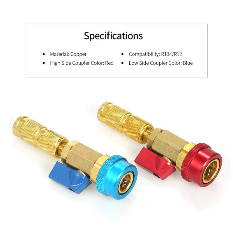 2pcs Air Conditioning R134A Valve Core Quick Remover Installer High Low Pressure Tool  |   Others Hardware & Gadgets Blue